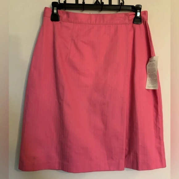 NWT 80s Izod Golf & Tennis of Reading, PA faux wrap 100% cotton skirt “striped” - Picture 1 of 8